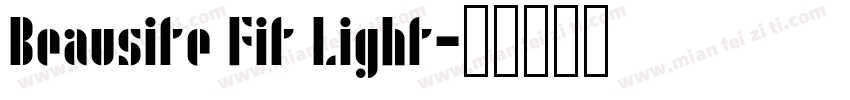 Beausite Fit Light字体转换